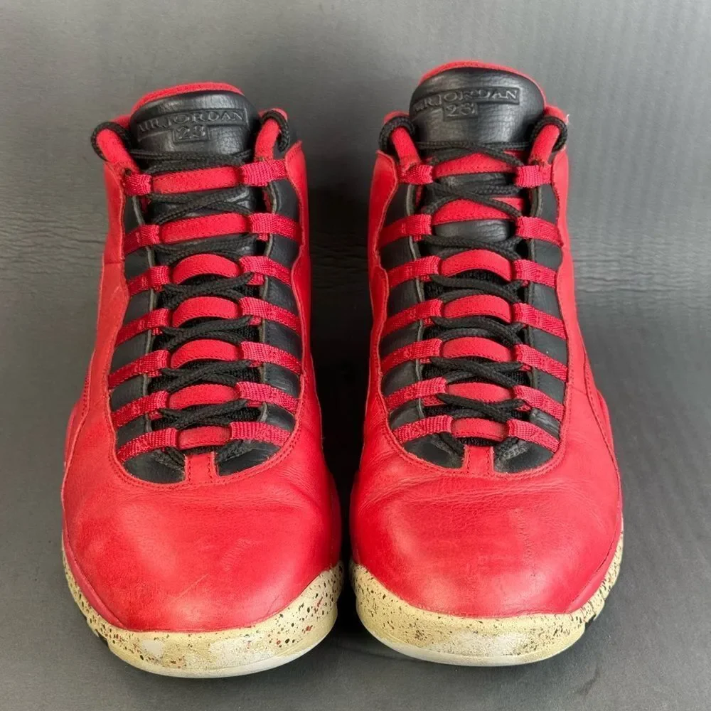 Air Jordan 10 Retro 'Bulls Over Broadway' athletic sneaker shoes mens size 13